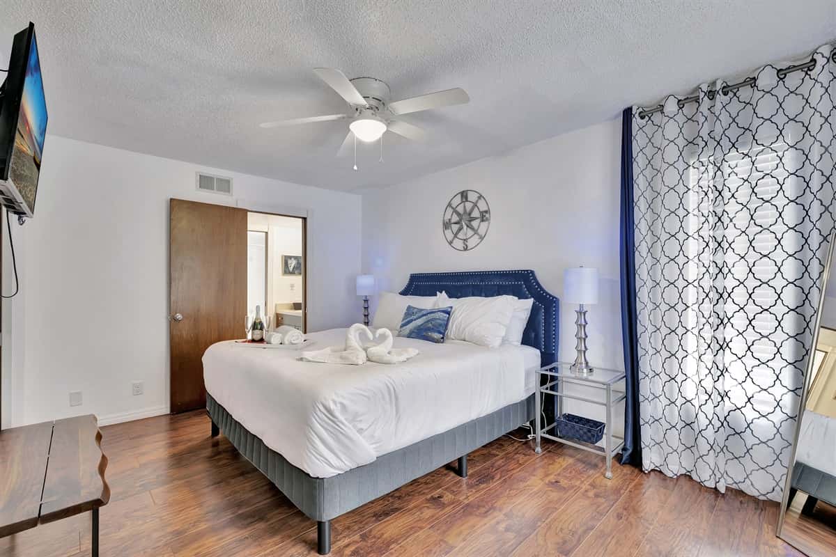 This elegant space is perfect for unwinding after a long day and ensuring a restful night's sleep.
