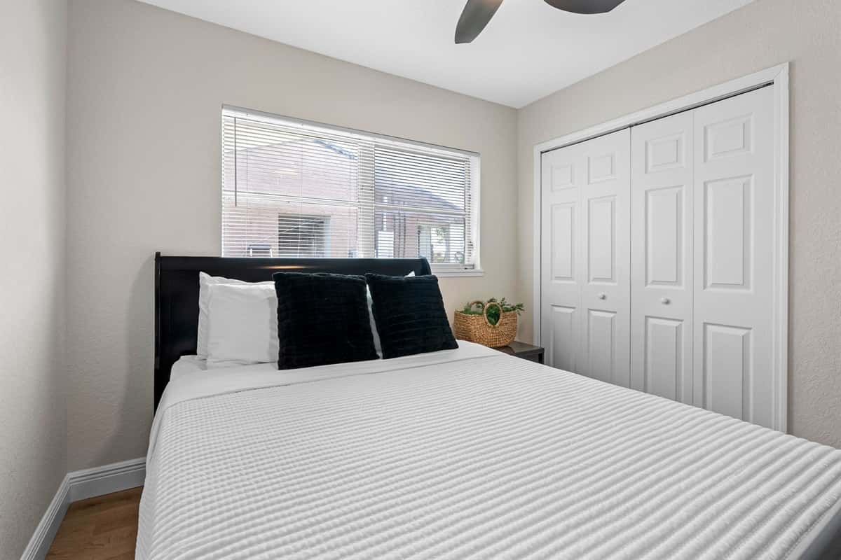This bedroom is the ideal spot to rest, recharge, and enjoy your Tampa getaway in complete comfort.