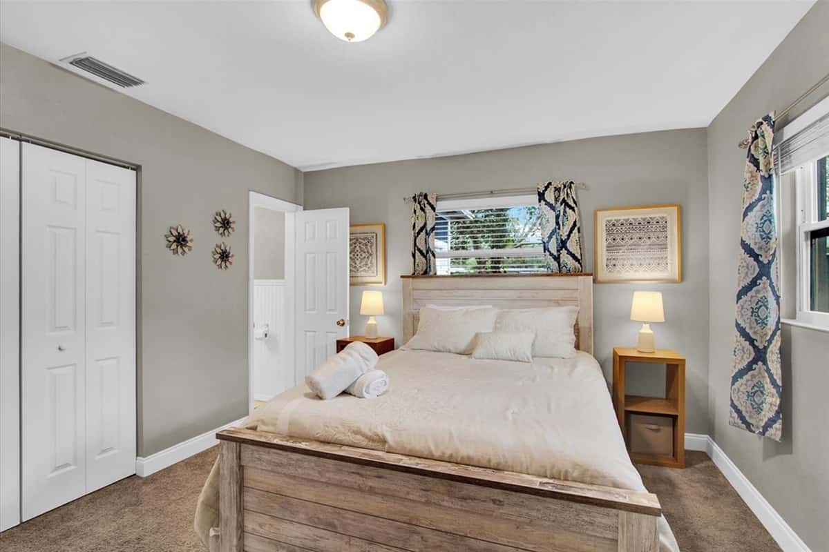 The tasteful decor adds a touch of sophistication, creating an atmosphere that balances modern elegance with cozy intimacy.