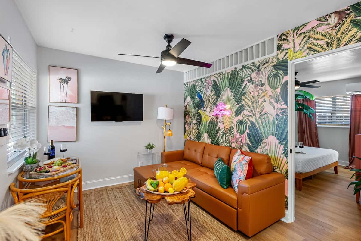 Designed to reflect the relaxed yet sophisticated essence of Coconut Grove, this space invites you to unwind in a serene tropical retreat while still embracing the vibrancy of Miami living.