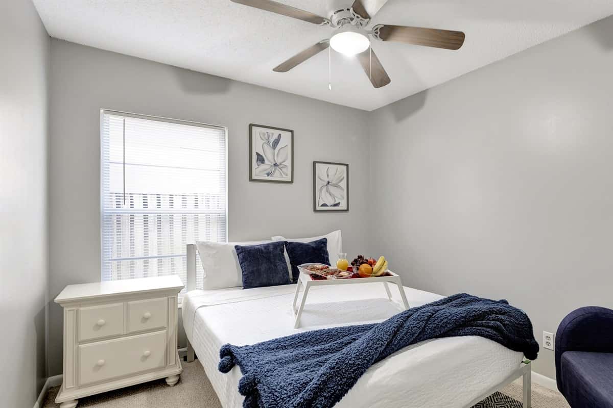 The ambiance is perfected with soothing lighting, setting the mood for tranquility and rest.