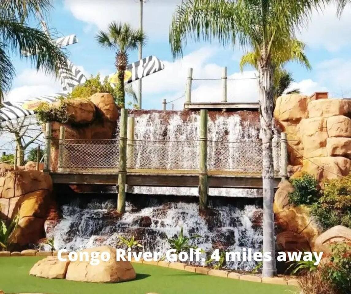 Play challenging miniature golf as you explore giant waterfalls and rocky summits, mysterious caves, and tropical rainforests. Travel to a world of excitement and family fun with Congo River Golf. Visit today to experience the adventure!