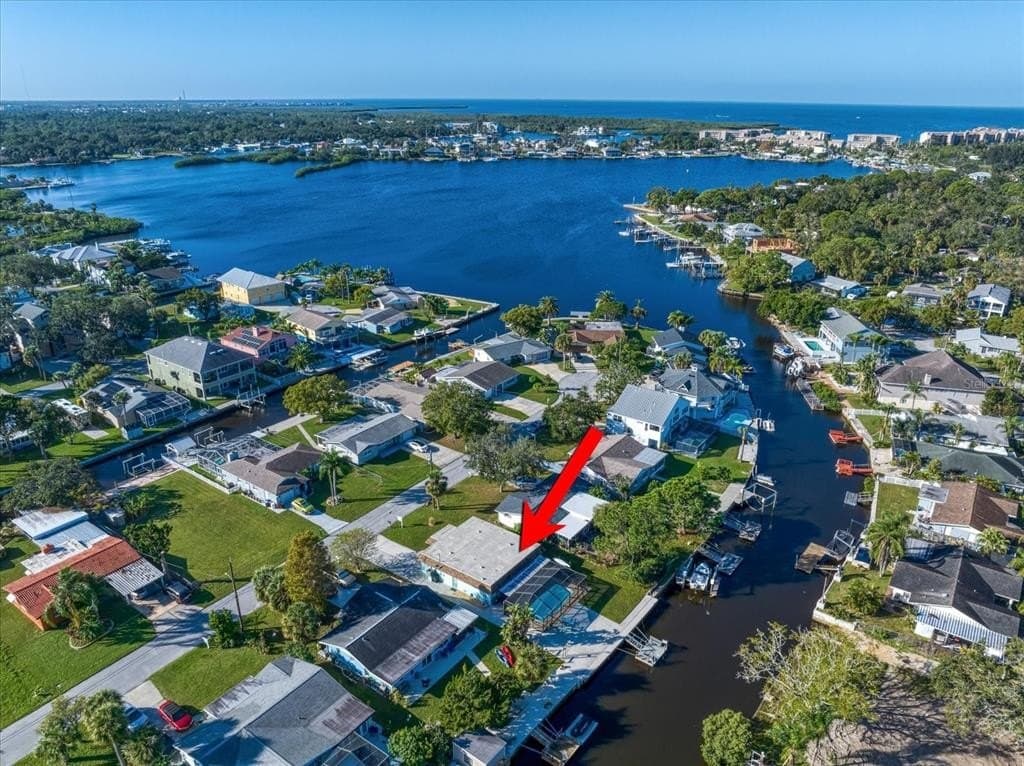Aerial view of the beautiful neighborhood!