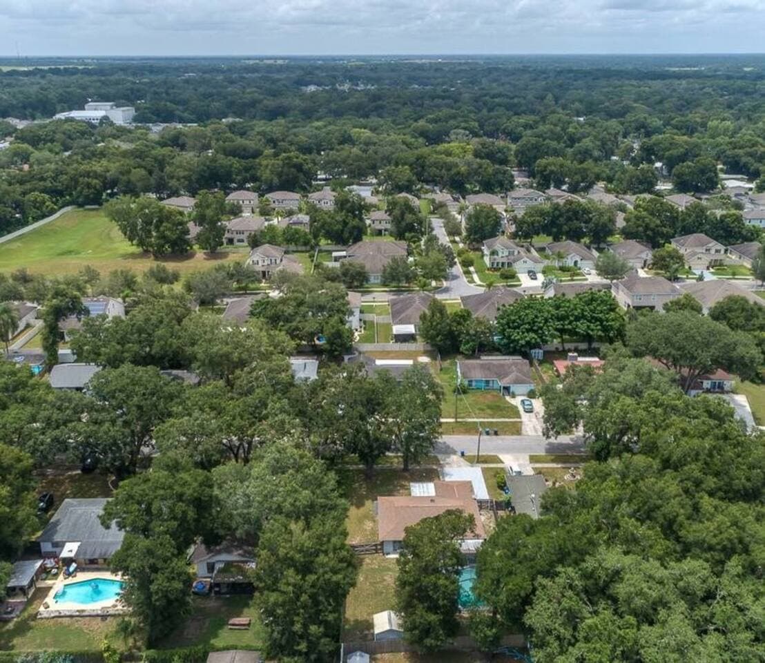 Aerial view of our lovely and peaceful neighborhood. Checkout those wonderful trees and grass. Feel the great nature and fresh air. If you love what you see so far, send us an inquiry as soon as possible!