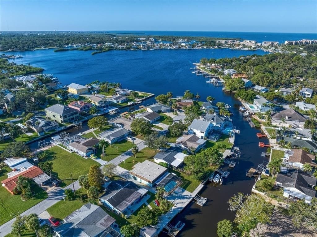 Aerial view of the beautiful neighborhood!