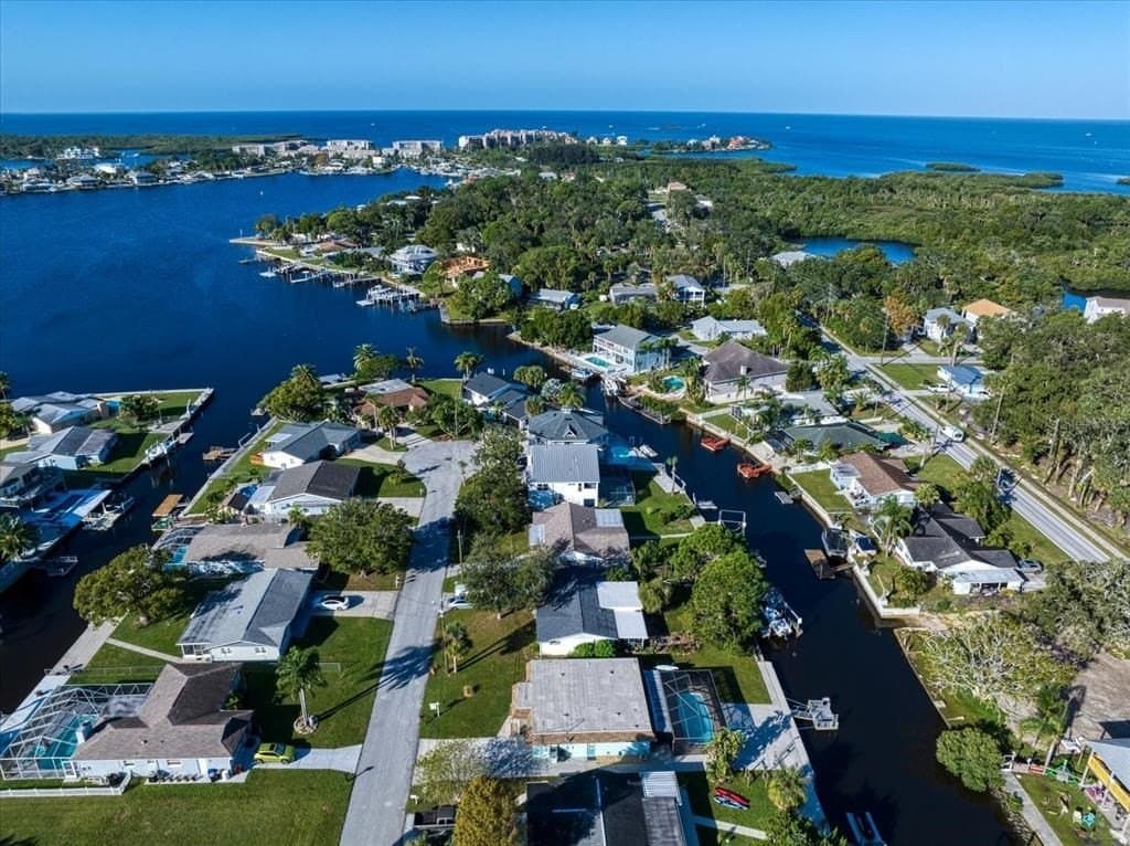 Aerial view of the beautiful neighborhood!