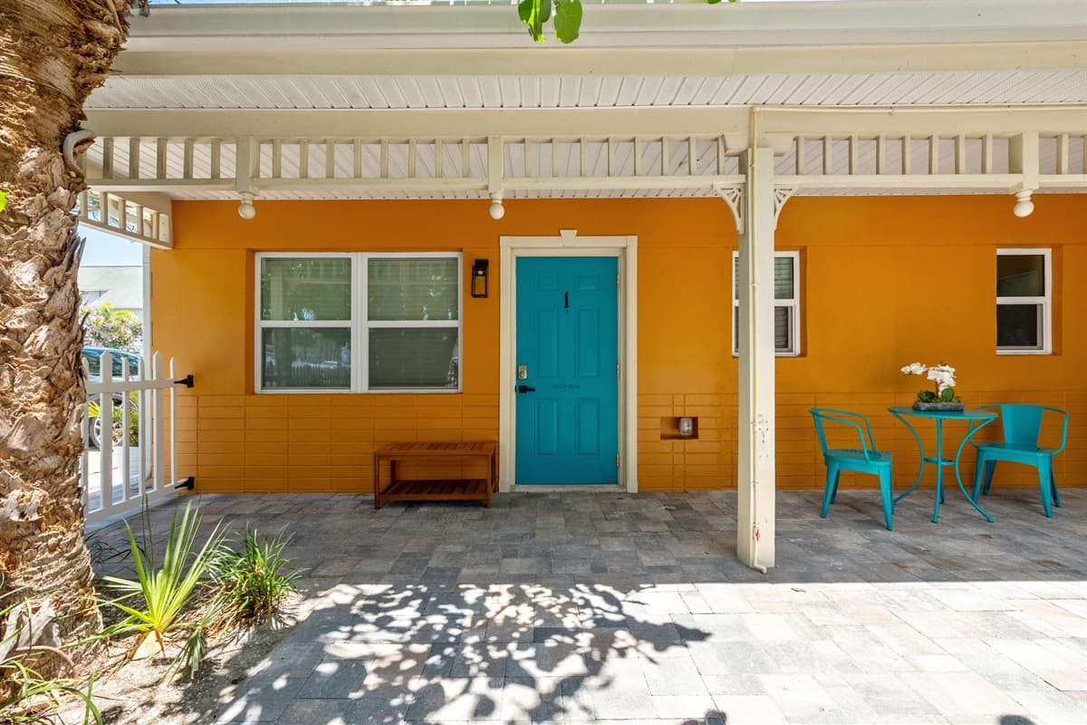 This area is thoughtfully crafted to provide an inviting atmosphere for relaxation, socializing, and outdoor dining.