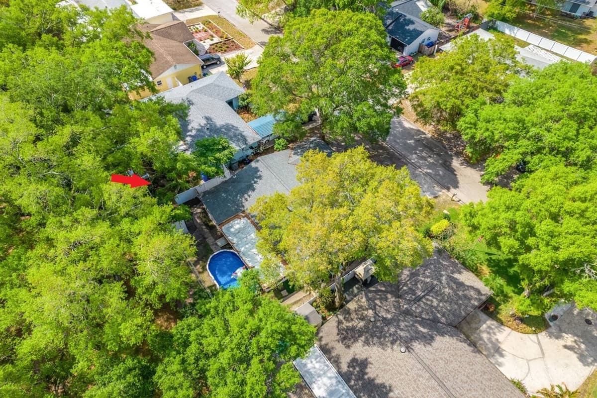 Aerial view of our safe and beautiful neighborhood. Secured during your entire stay