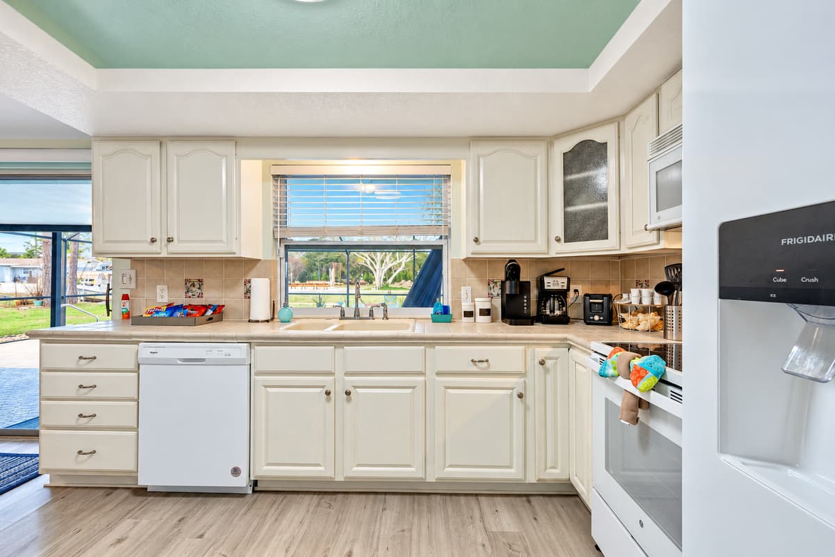 From sleek countertops to ample storage, no detail has been overlooked to create a seamless and aesthetically pleasing environment.