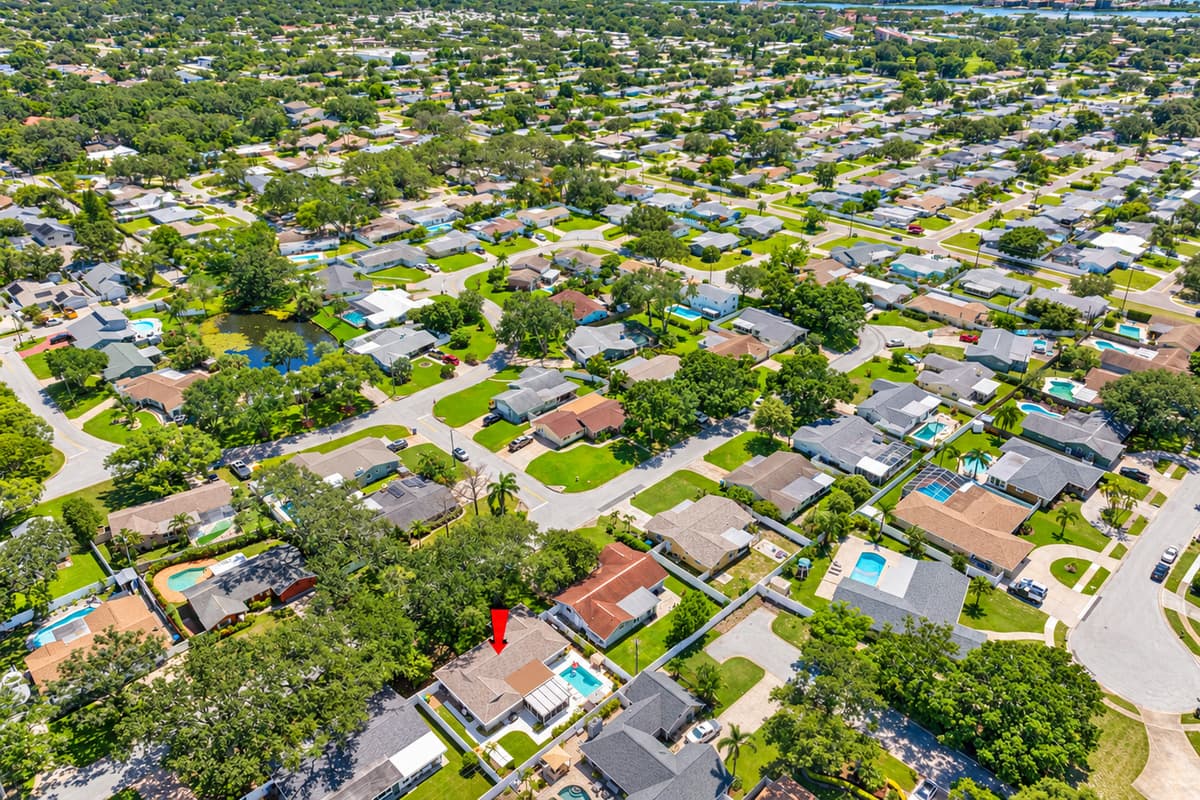 Aerial View of the Neighborhood