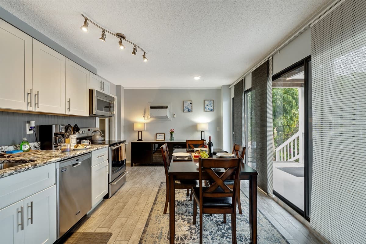Natural light spills through strategically positioned windows, creating an inviting atmosphere that enhances the dining experience.