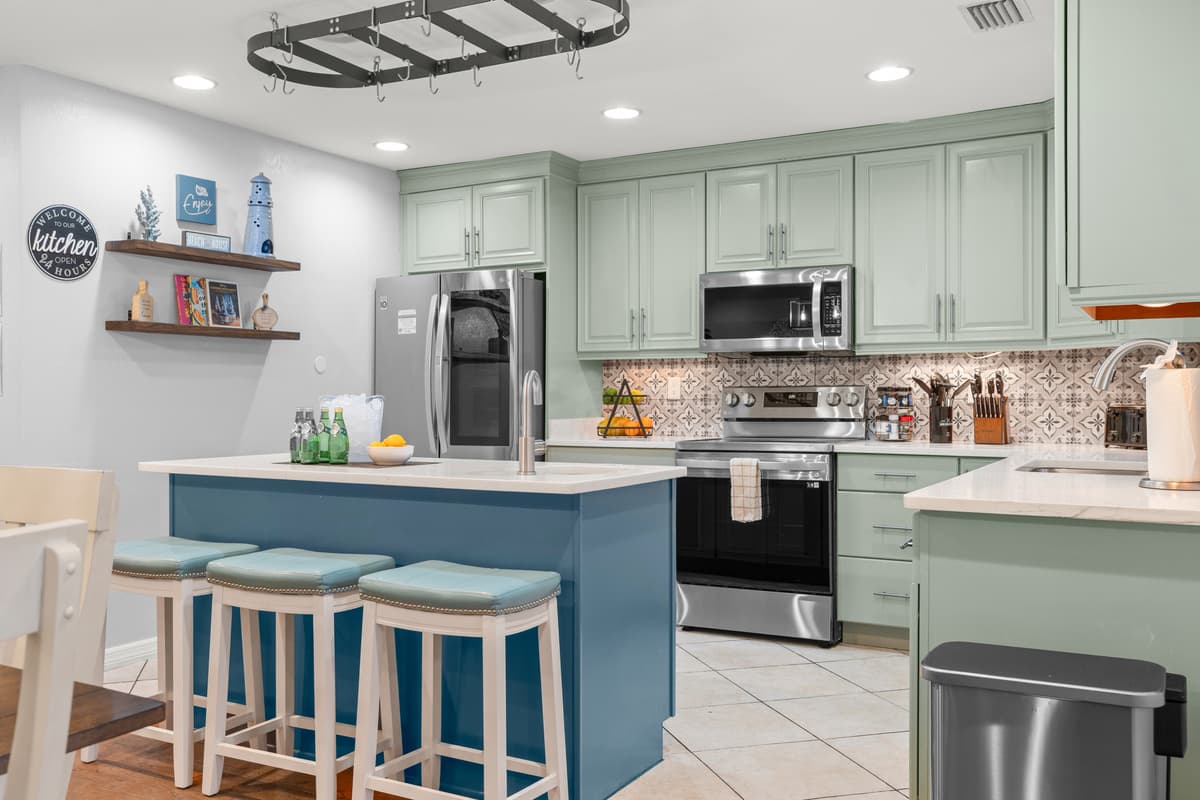 Kitchen at Flamingo Palms.