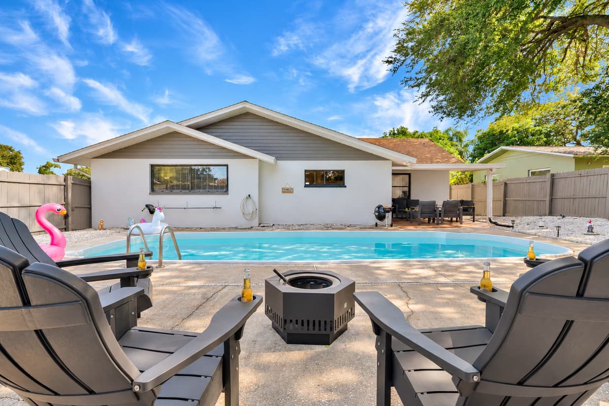 Look at the surface for a second. Now imagine the sound it makes when eight people decide to get in at once. That's usually day one, right after check-in, before anybody has even thought about dinner or the beach.