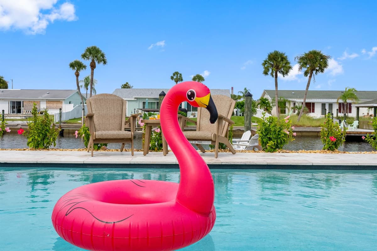 A sunny spot to tan, read, or simply enjoy the Florida warmth.