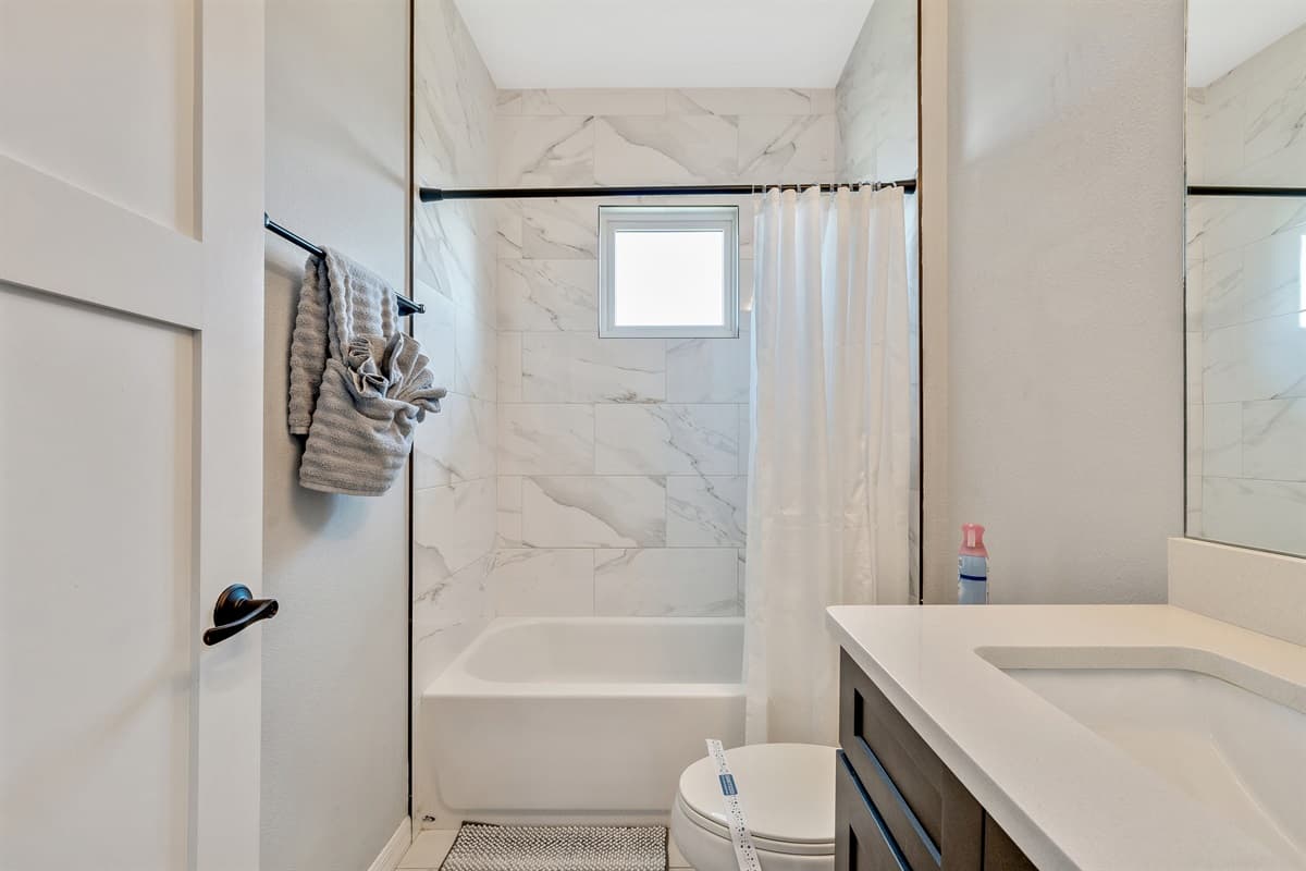 The design is not just practical but also a visual delight, enhancing the overall ambiance of the bathroom.