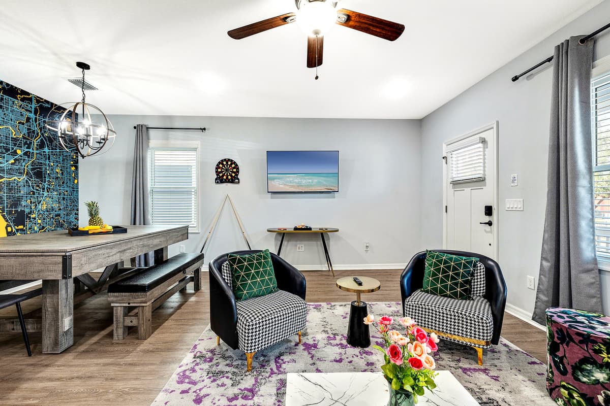 Enjoy the perfect balance of style and comfort as you settle into the plush seats that invite you to linger and savor the tranquil atmosphere.