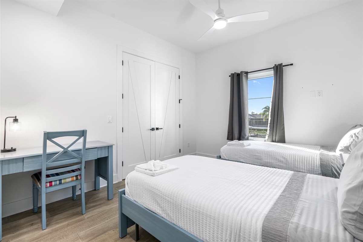 Designed with children or additional guests in mind.