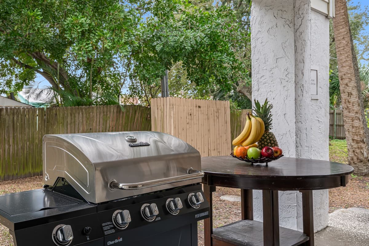 For those with a penchant for culinary delights, a state-of-the-art grill awaits your culinary prowess.