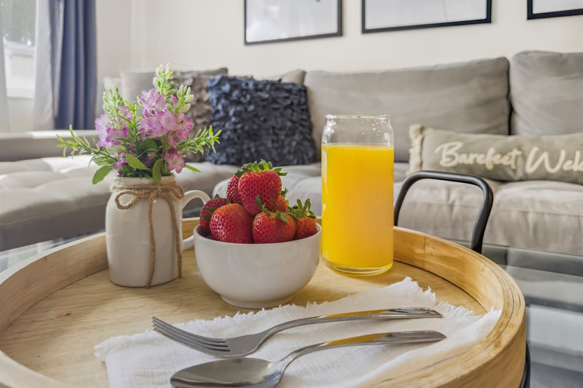 Start your mornings with fresh coffee and breakfast in this welcoming vacation home.