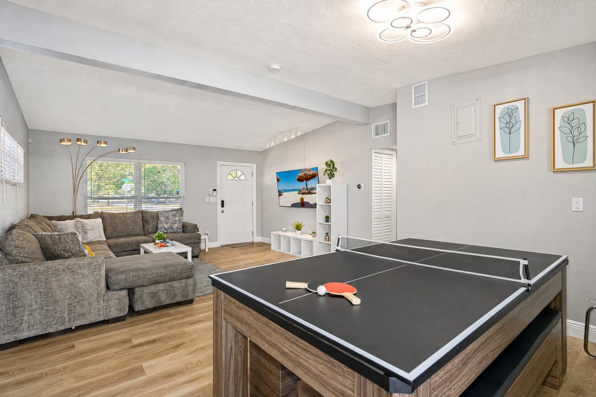 This dining table is more than just a surface for meals, it's a versatile piece of furniture that can provide endless hours of entertainment.