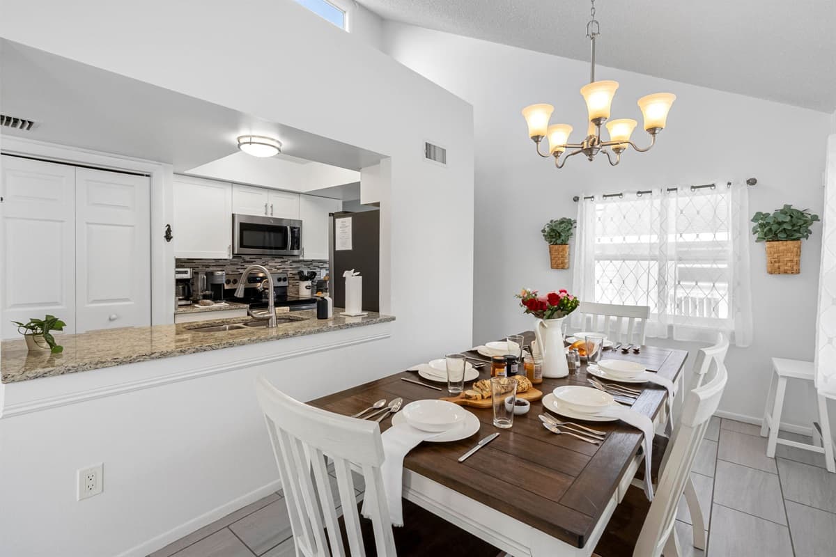 This intimate dining area is designed to keep everyone connected — great for sharing stories after a day of adventure.