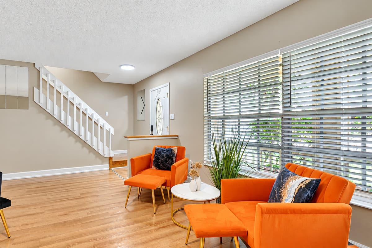 Embrace the harmony of color, comfort, and style in this delightful space!