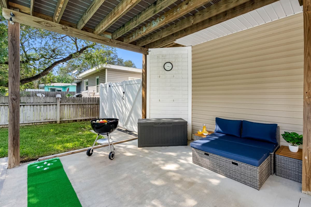 Fire up the grill, lounge on the cozy seating, and enjoy the perfect outdoor hangout space.