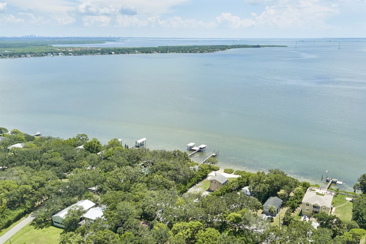 Aerial view of the neighborhood