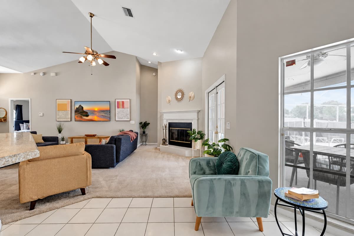 During the chilly winter evenings, the fireplace becomes the heart of the living room, providing not only physical warmth but also a sense of emotional comfort and tranquility.