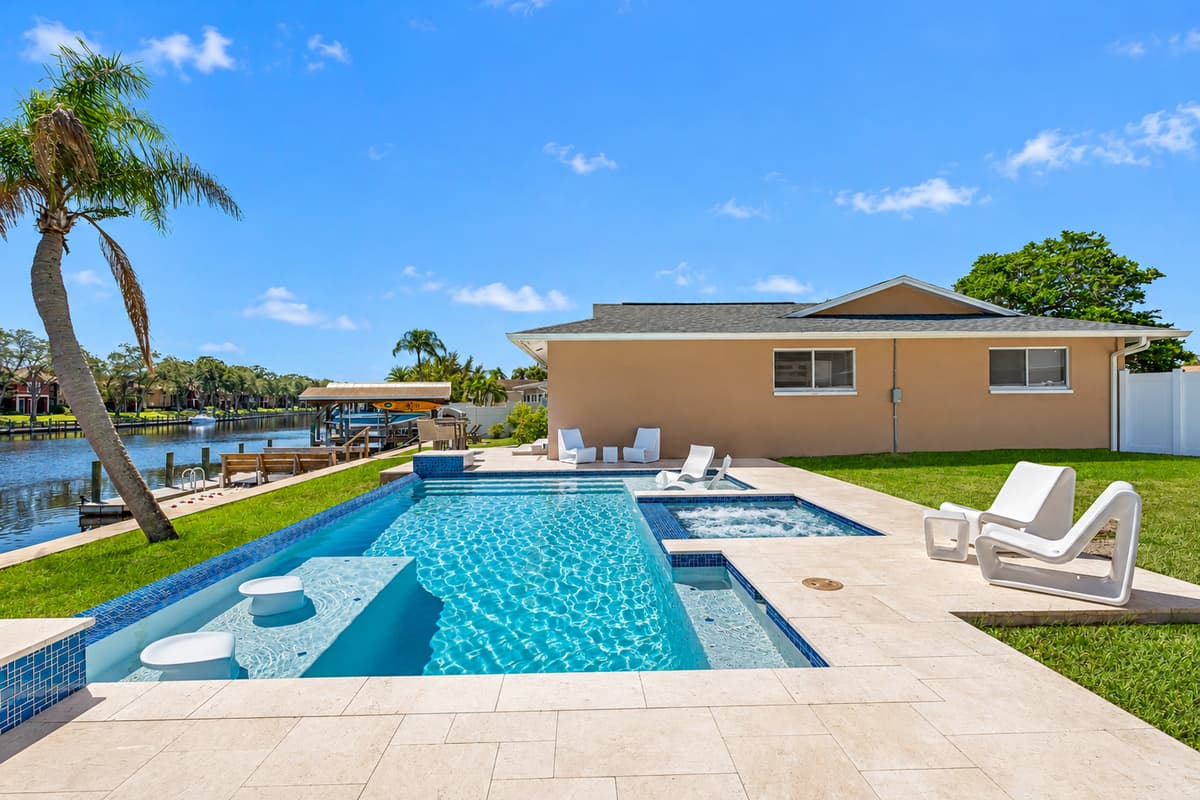 Have an amazing dip in our beautiful heated pool with your family and friends while having fun. Lounge chairs where you could relax. Let us know if you are interested in this property. Send us an inquiry now!