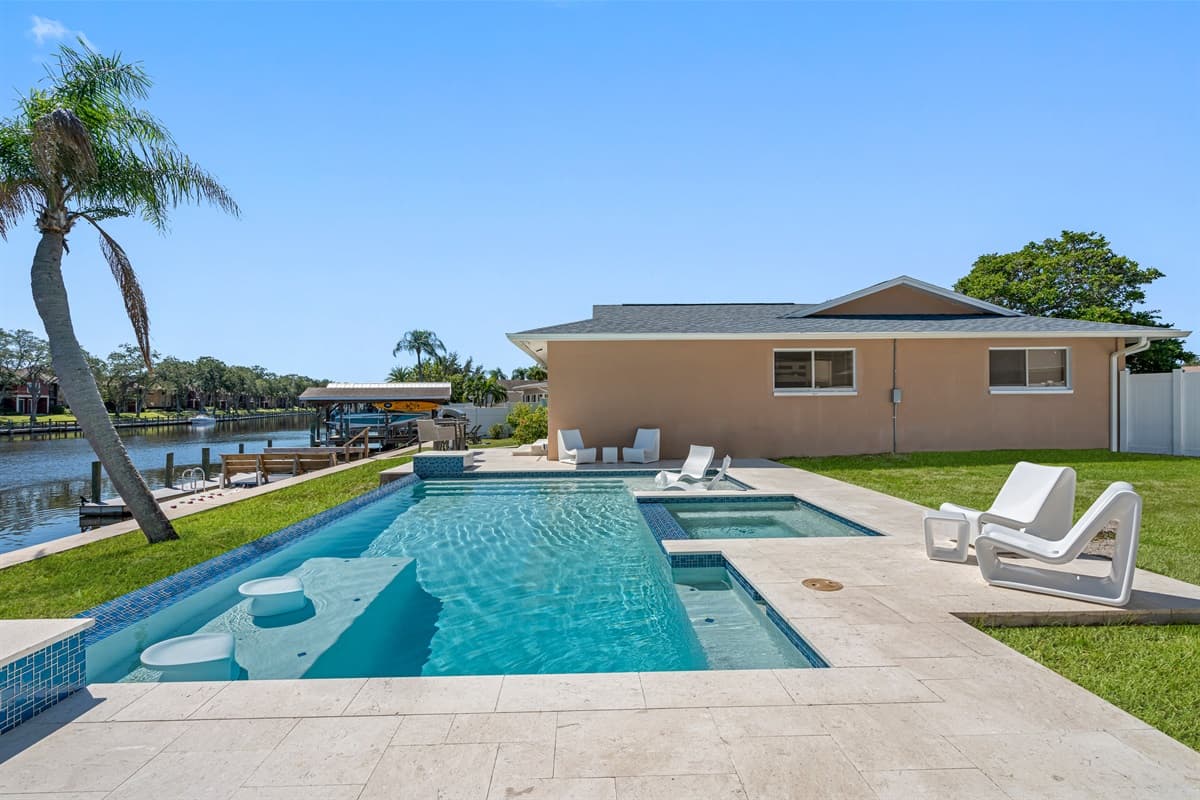 Have an amazing dip in our beautiful heated pool with your family and friends while having fun. Lounge chairs where you could relax. Let us know if you are interested in this property. Send us an inquiry now!