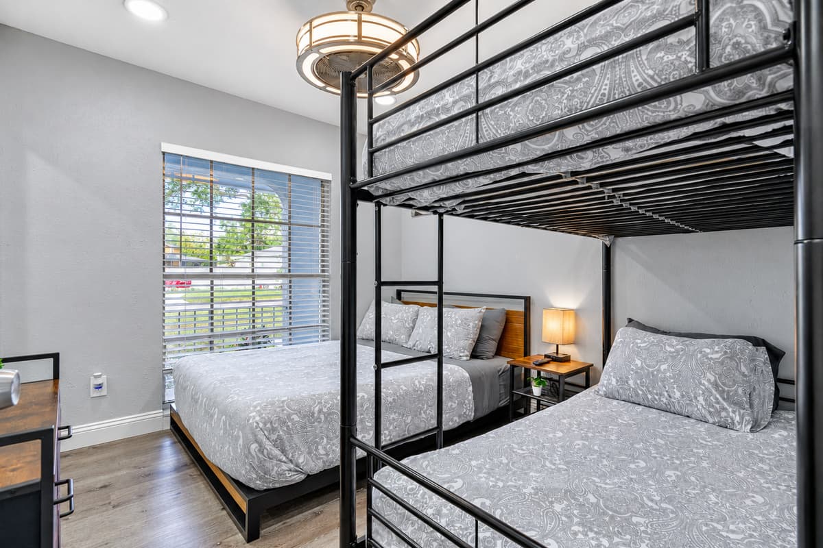 This bedroom is perfect for a small family or a group of friends who wants to hang out and sleep in one room. It is very spacious and has a very nice view. If you are interested to book this house, Send us a message now!