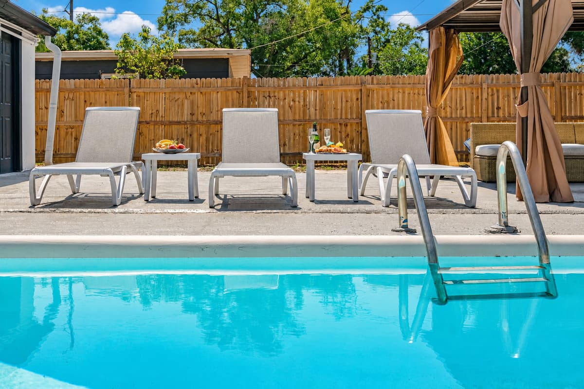 The combination of sleek, modern design and natural beauty creates a stunning backdrop that will make you feel like you've escaped to your own private paradise.