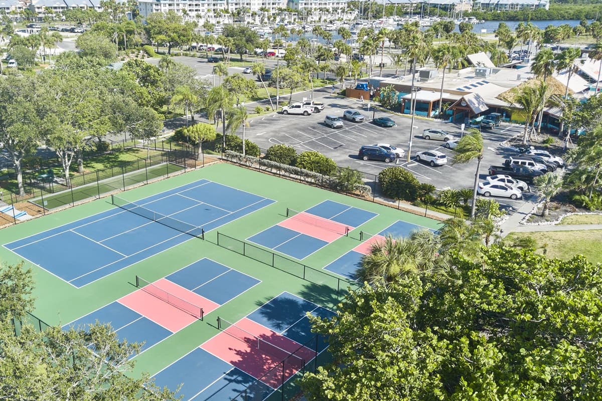 The highly sought-after amenities - Badminton and Tennis Area.