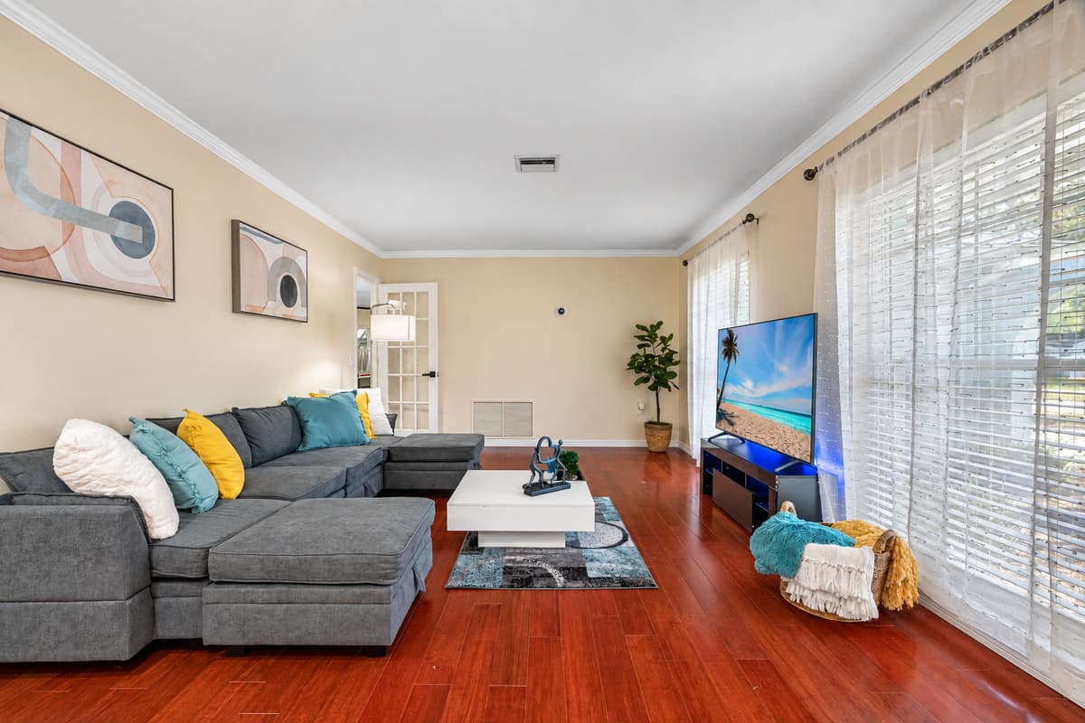 This luxurious space is the epitome of modern elegance, with a perfect balance of style and comfort.