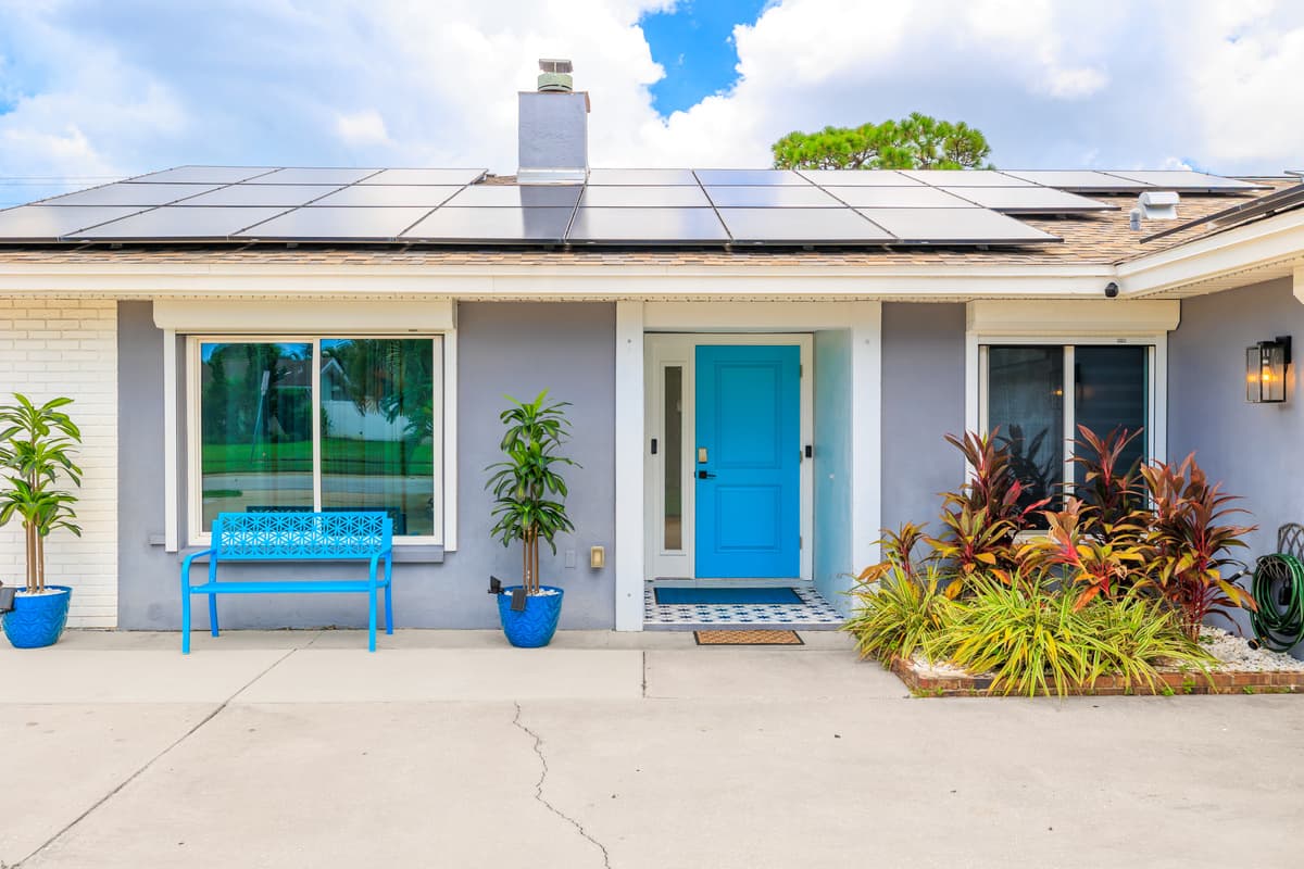Home Exterior at Flamingo Palms.