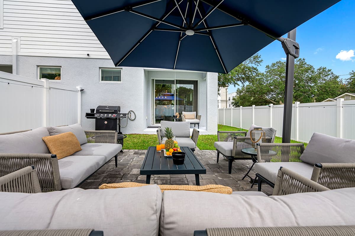 The umbrella is equipped with built-in lights that offer three adjustable brightness levels, allowing you to create the perfect ambiance for any setting.