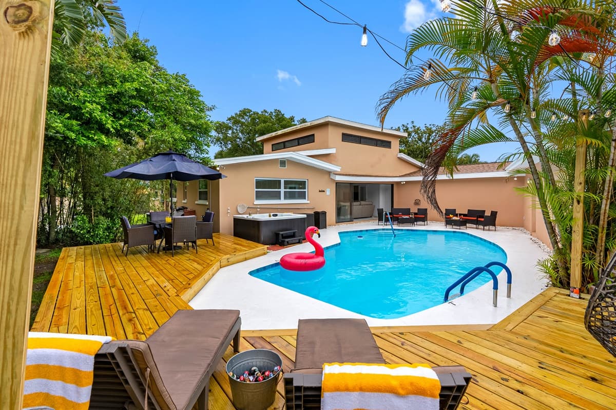 Your personal oasis awaits: a quiet soak, a poolside nap, and not a care in the world.