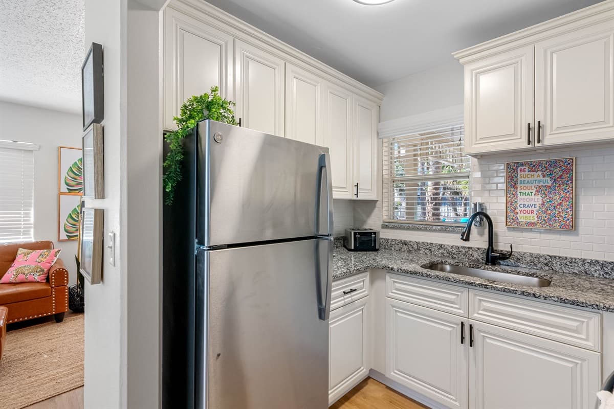 The open layout invites you to channel your inner chef.