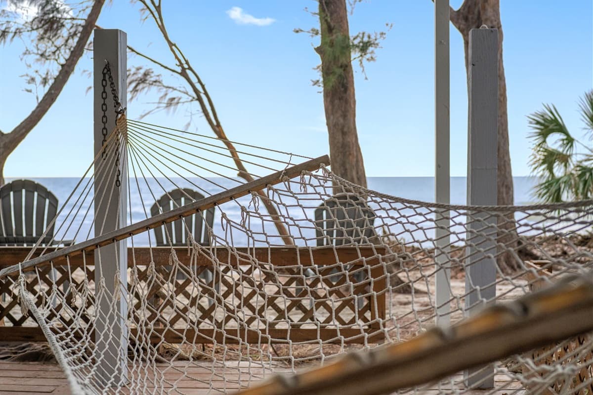 These chairs are placed for optimal views, so you can enjoy the picturesque ocean scenery as you bask in the sun or read a good book.