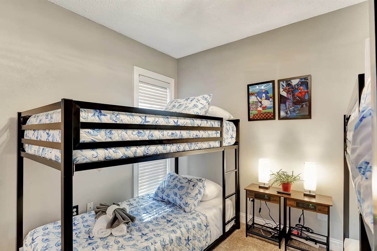 Immerse yourself in the playful charm of our thoughtfully designed bunk beds.