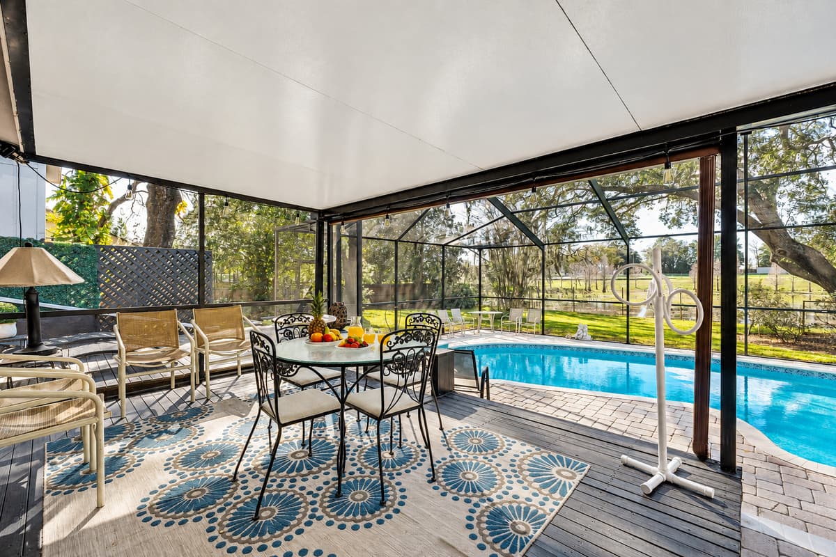 Immerse yourself in the enchanting ambiance of our outdoor oasis.