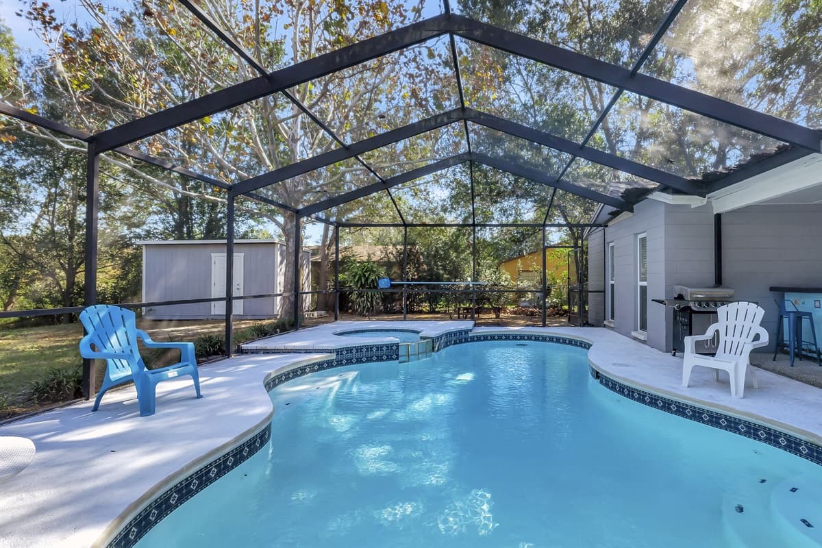 Plunge into the allure of our pool area, where crystal-clear waters embrace breathtaking scenery.