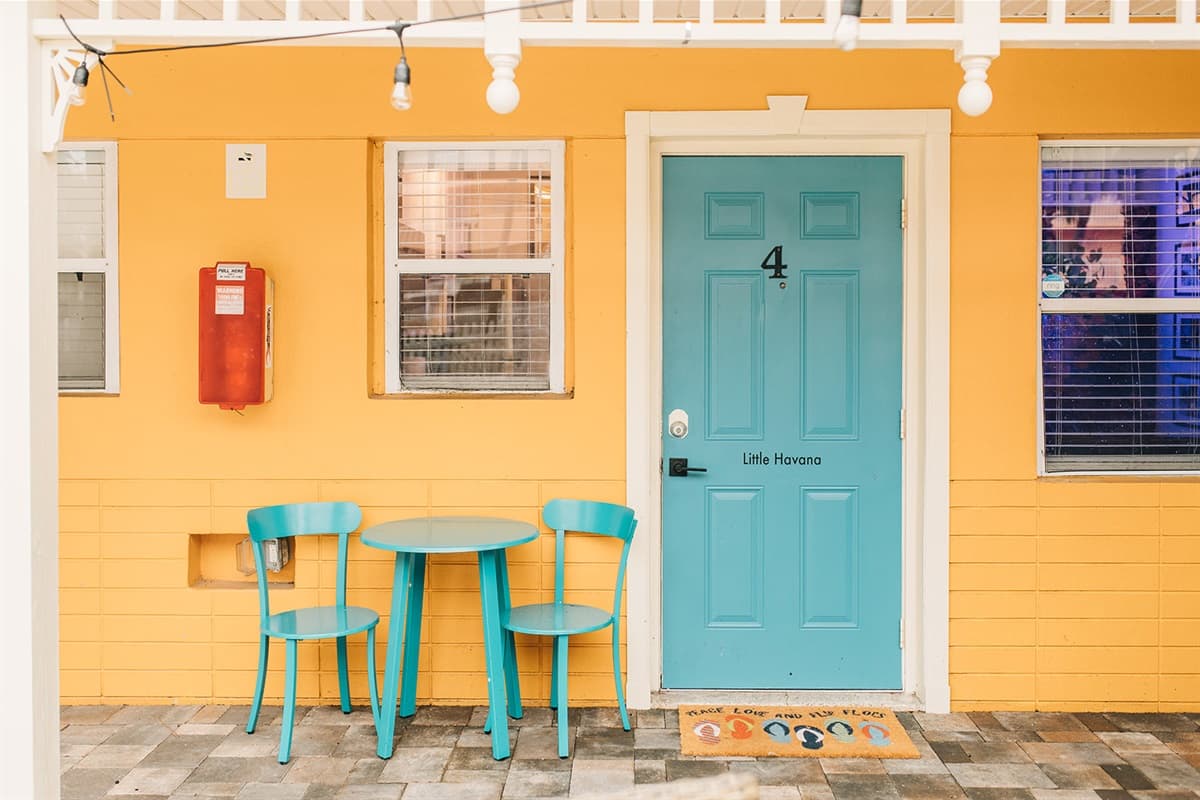 Creating an inviting space to unwind and soak in the vibrant energy of Little Havana.