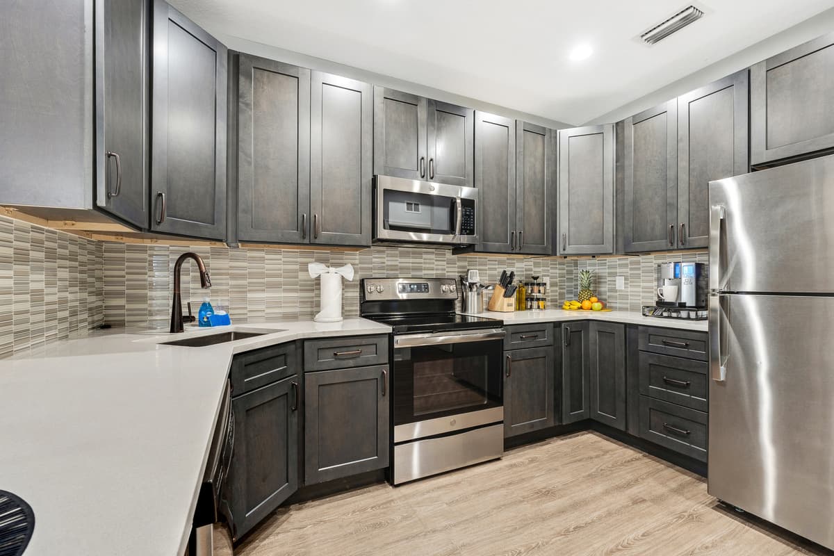 Equipped with state-of-the-art appliances, the kitchen is a haven for aspiring chefs and seasoned cooks alike.