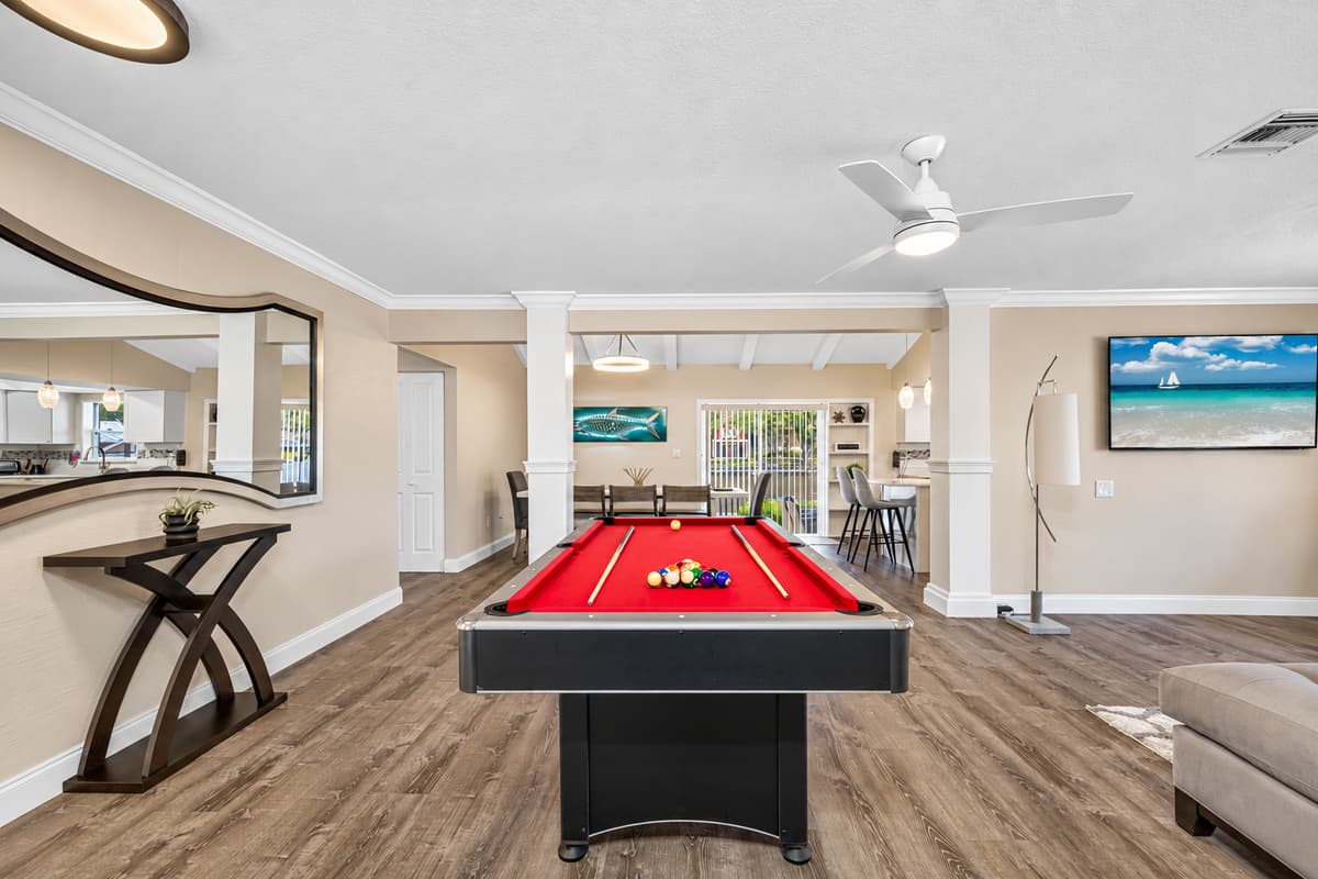 Kids and kids at heart will never feel bored when you stay in this stunning property. Have an amazing time playing competitive games after a dip in the pool. Book now!