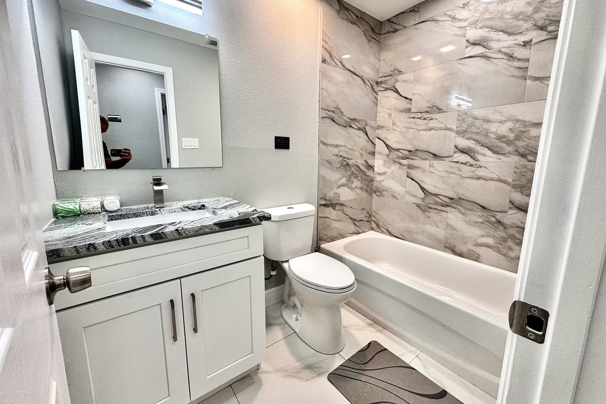 Designed to be a serene and functional sanctuary, the master ensuite bathroom is the perfect place to unwind and recharge during your stay.
