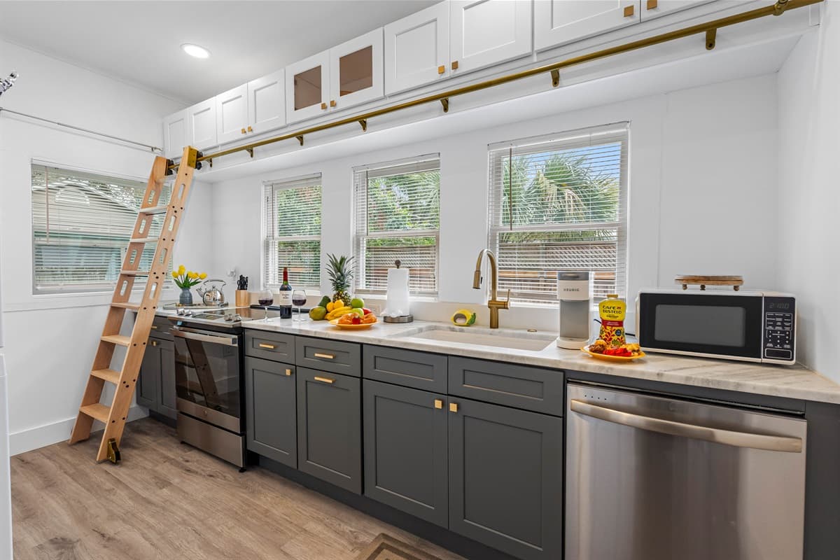 The kitchen is a true gem, designed with both style and functionality in mind. 