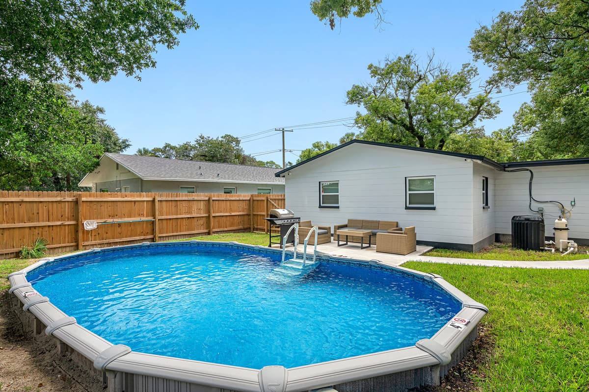 Have an amazing time during your stay while swimming in this stunning heated pool with family and friends! If you are interested in this property, send us a message!