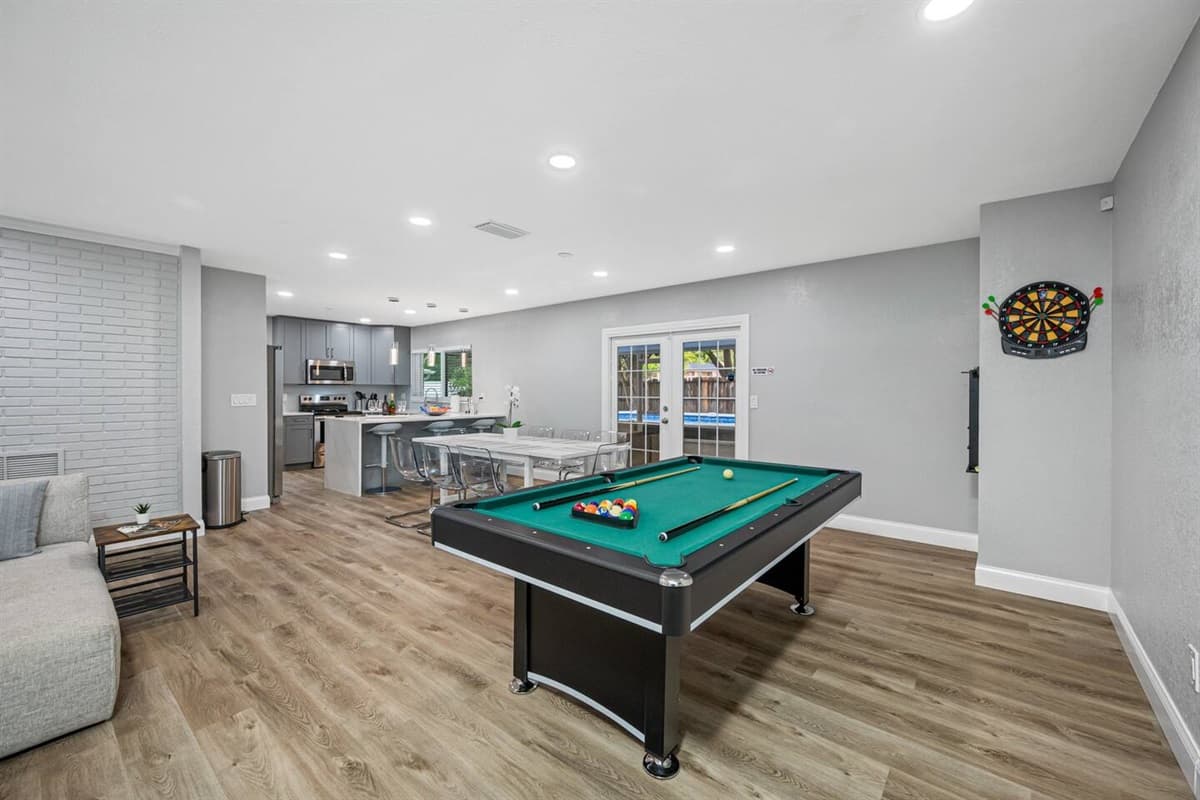 Our ping-pong/pool table comes in handy when you guys feel bored already! Create wonderful memories with friends and family while playing competitive games. Inquire now!